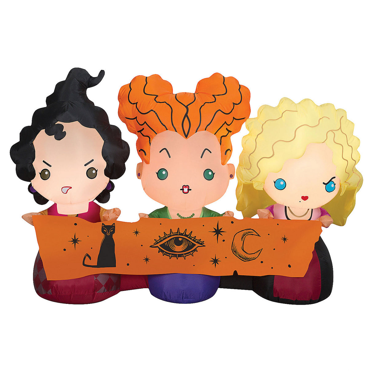 Airblown Hocus Pocus Sisters Inflatable for Halloween Decorations and Spooky Celebrations