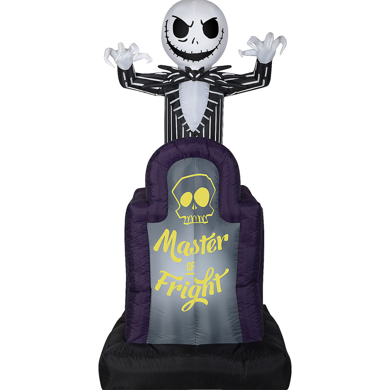 Airblown Pop-Up Jack Skellington for Halloween Outdoor Decoration and Spooky Fun