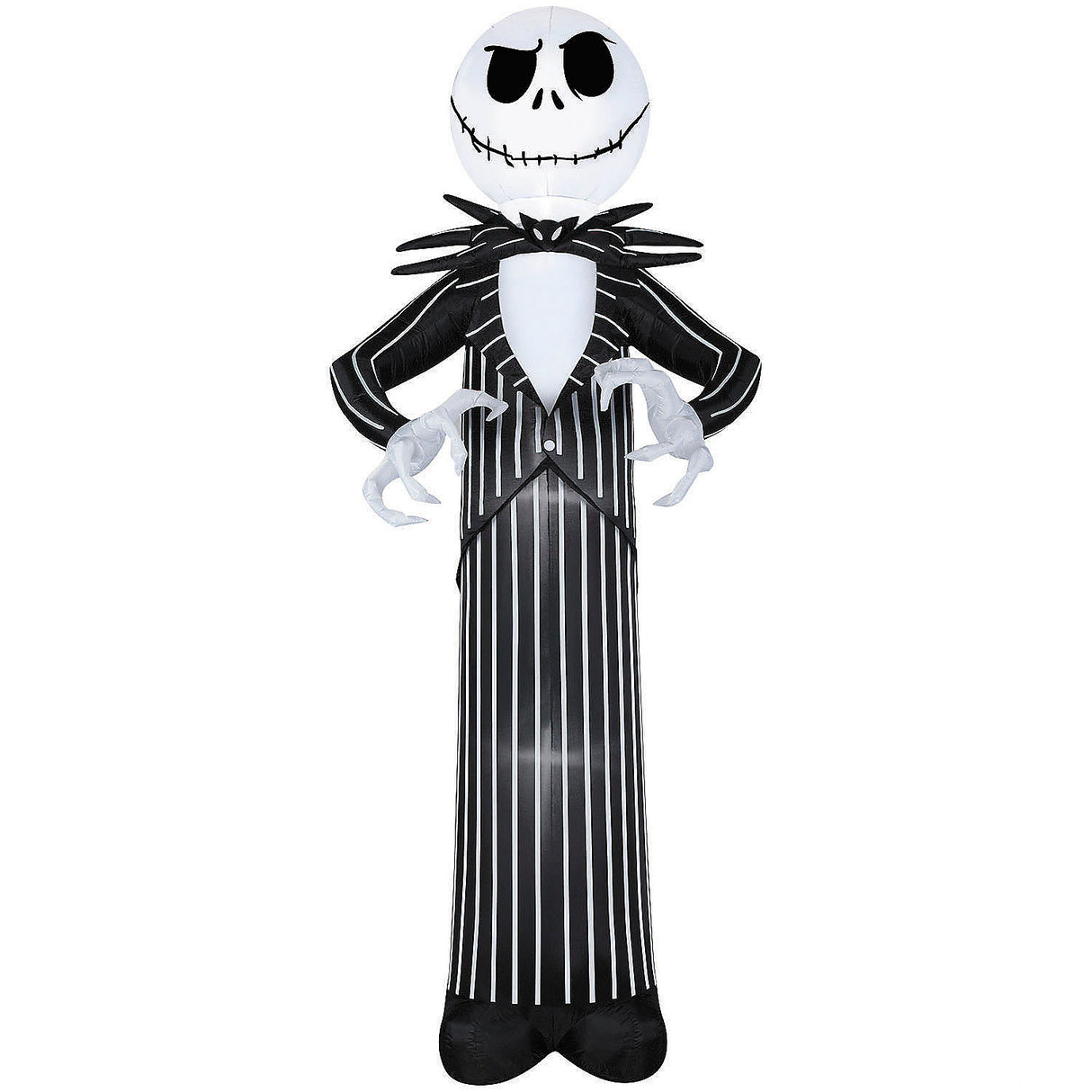 10 Ft Inflatable Jack Skellington Decoration for Halloween Yard Displays and Spooky Outdoor Parties
