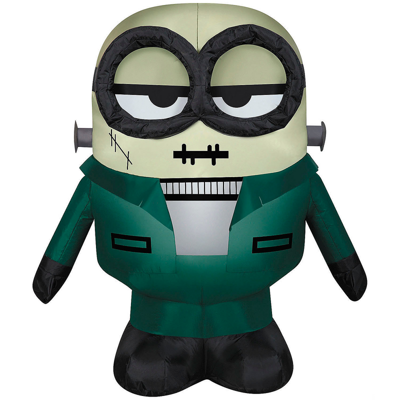 38 Inch Airblown Inflatable Minions Monster Decoration for Halloween Outdoor Yard Displays
