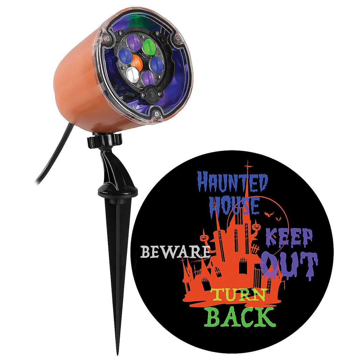 Transform Your Halloween with Lightshow Projection LED Haunted House for Spooky Decorations and Creepy Effects
