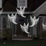 Lightshow Whirl-A-Motion Ghosts White Projection Light Halloween Outdoor Yard Decoration 11"
