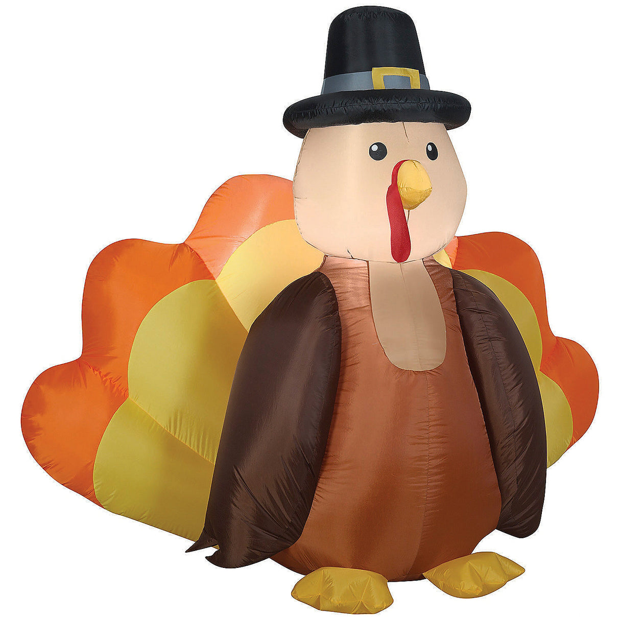 Happy Airblown Harvest Turkey Inflatable for Fall Yard Display and Thanksgiving Decoration