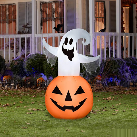 Airblown Ghost Jack-O'-Lantern Inflatable