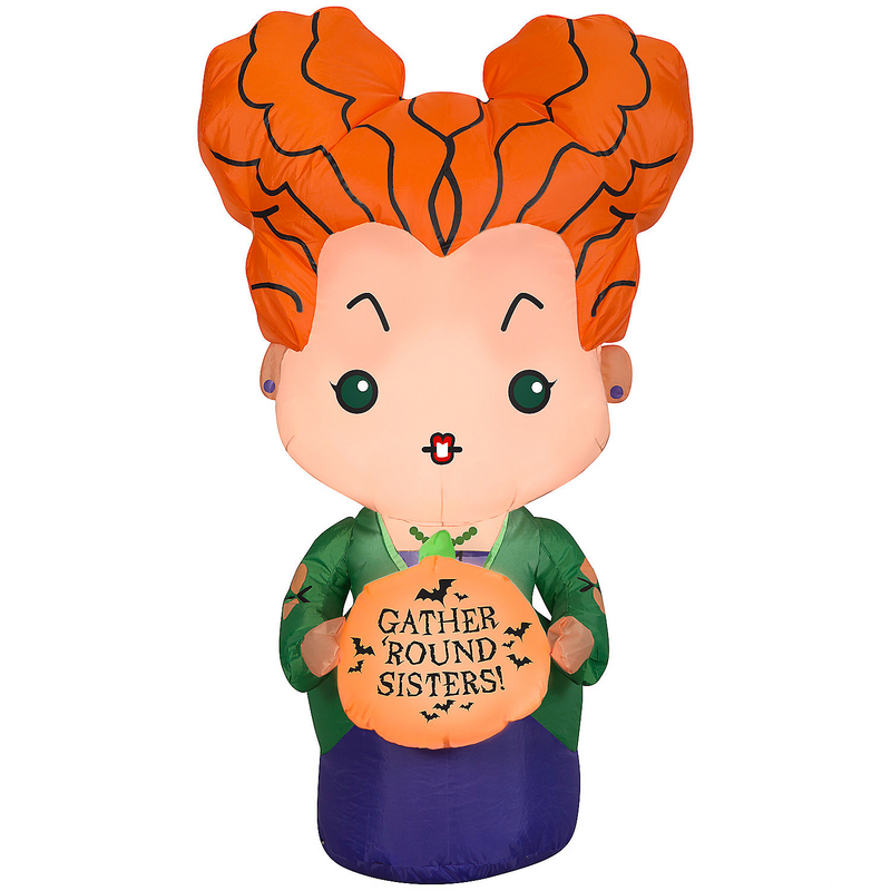 42"Airblown Blowup Inflatable Hocus Pocus Winifred Halloween Outdoor Yard Decoration