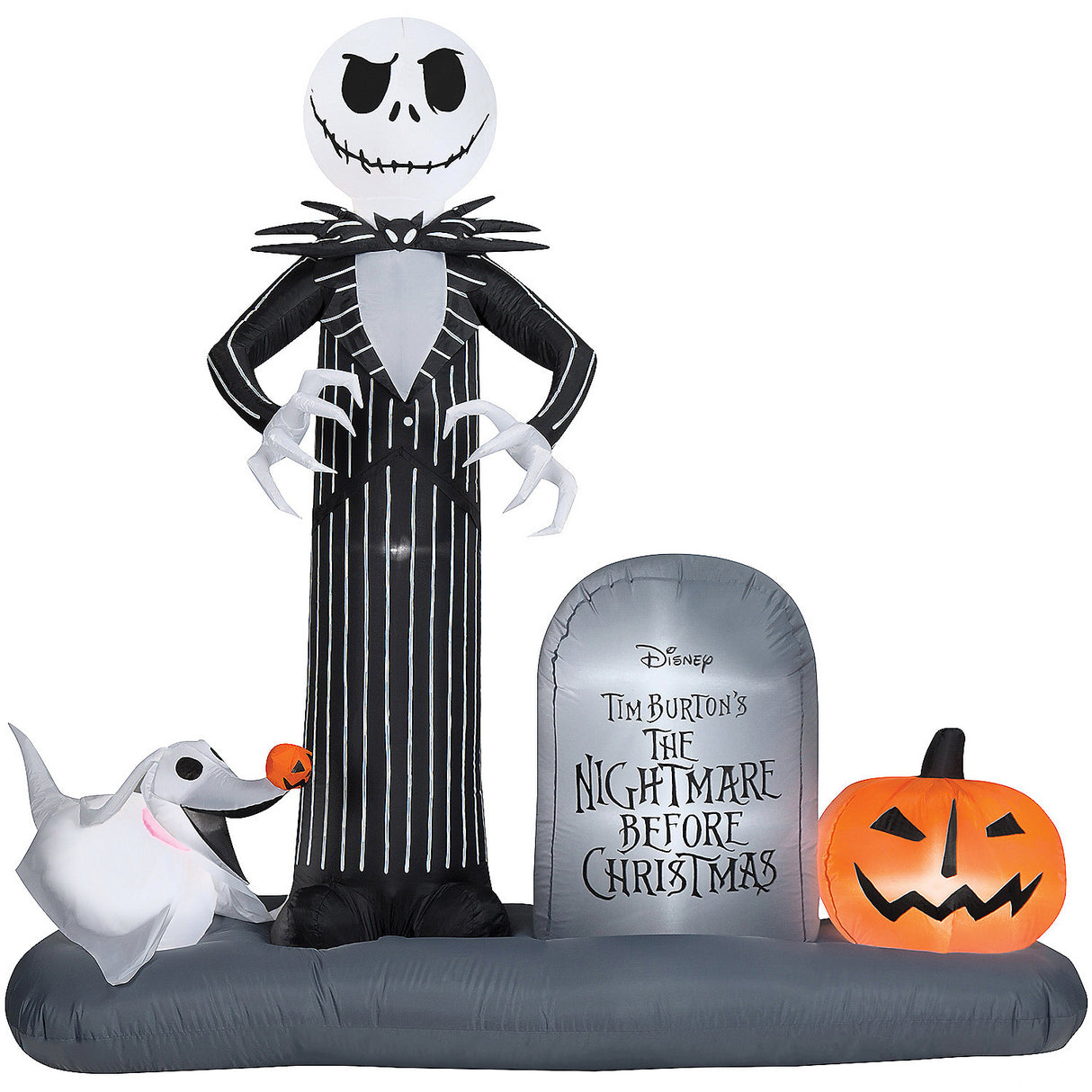 Large Inflatable Jack Skellington for Halloween Yard Decor Parties and Outdoor Celebrations
