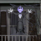 Decorative 48 Inch Airblown Inflatable Light-Up Nightmare Before Christmas Jack for Spooky Outdoor Displays