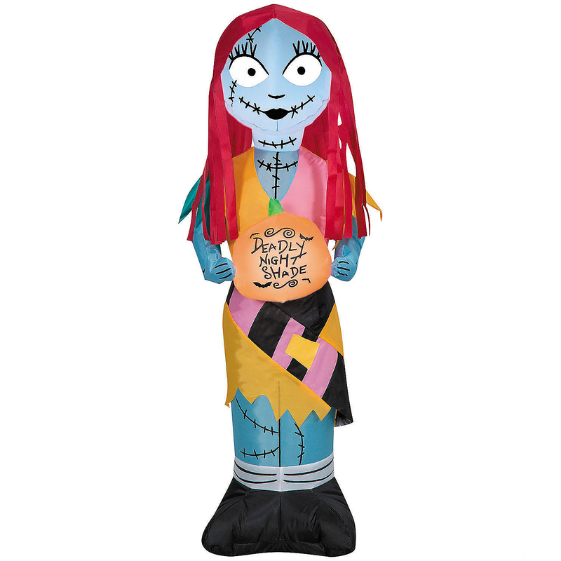 42" Airblown Inflatable The Nightmare Before Christmas Sally with Pumpkin Outdoor Yard Decoration