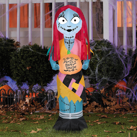 42" Airblown Inflatable The Nightmare Before Christmas Sally with Pumpkin Outdoor Yard Decoration