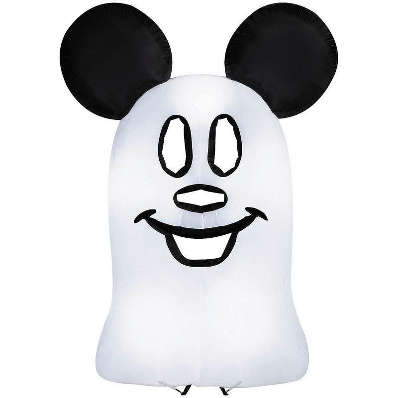 9 Ft. 6" Airblown Inflatable Flat Mickey Mouse Ghost Halloween Outdoor Yard Decoration