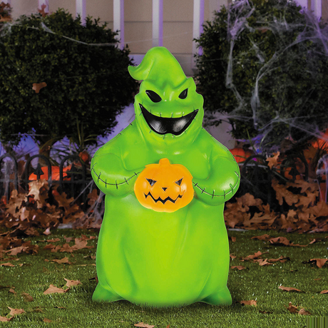 24" Light-Up The Nightmare Before Christmas Oogie Boogie Blow Mold Plastic Outdoor Decoration