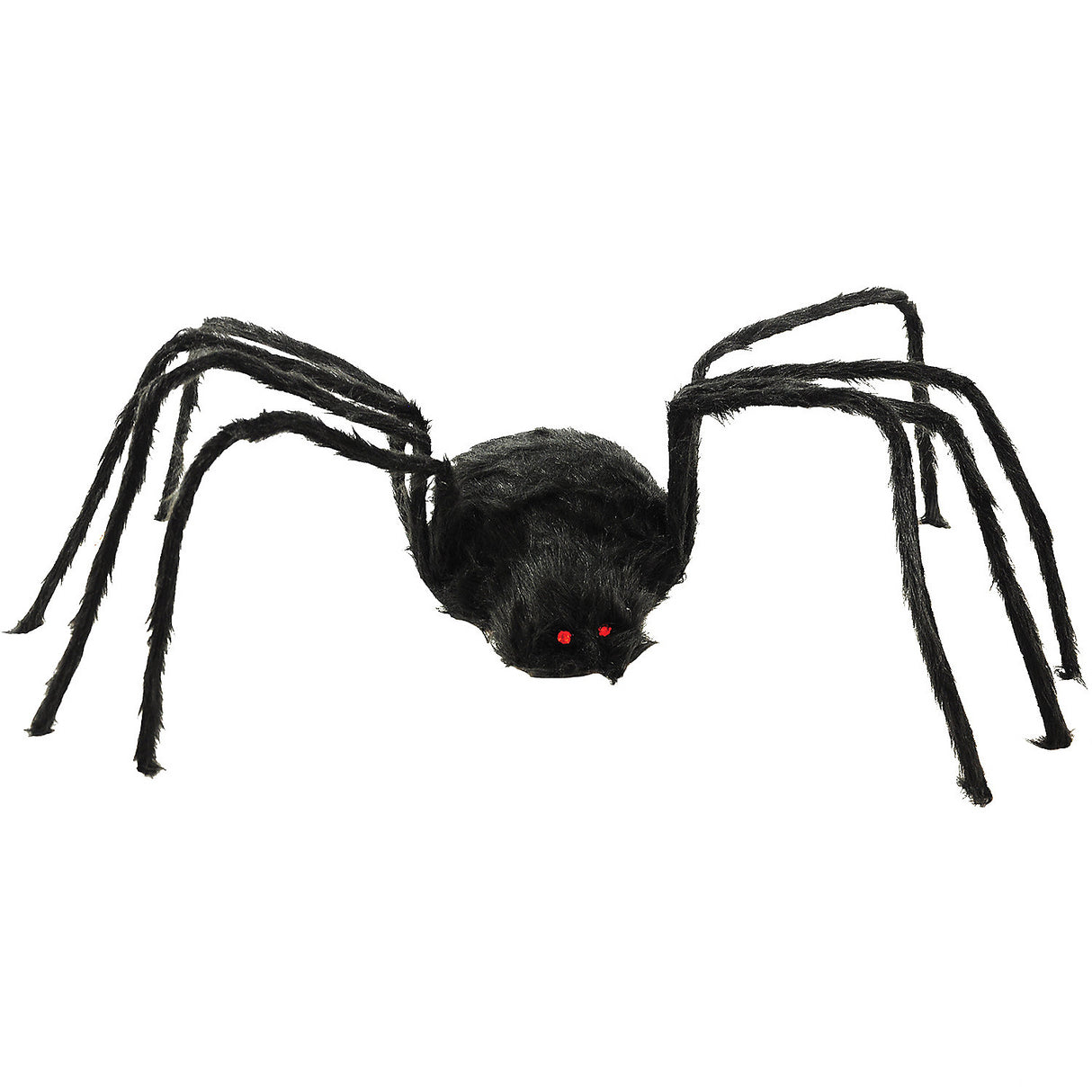 Spider Black Furry 80 Inch Decoration for Halloween Events Themed Parties and Scary Home Decor