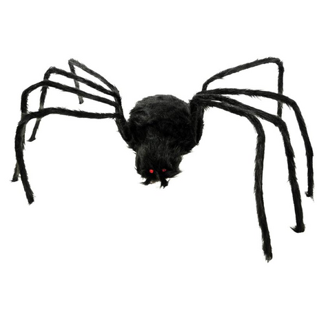 SPIDER BLACK FURRY 80 INCHES
