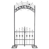 Impressive Cemetery Archway Gate Halloween Decoration for Spooky Yard Displays and Halloween Parties