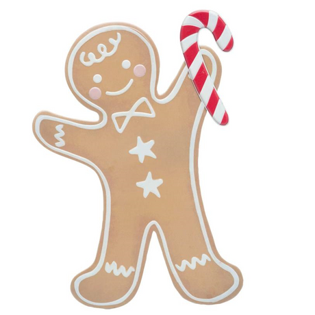 35 3/4" Iron Gingerbread Boy Christmas Decoration