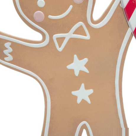 35 3/4" Iron Gingerbread Boy Christmas Decoration
