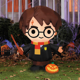 38" Airblown Inflatable Harry Potter Harry Potter with Jack-O'-Lantern Halloween Outdoor Yard Decoration