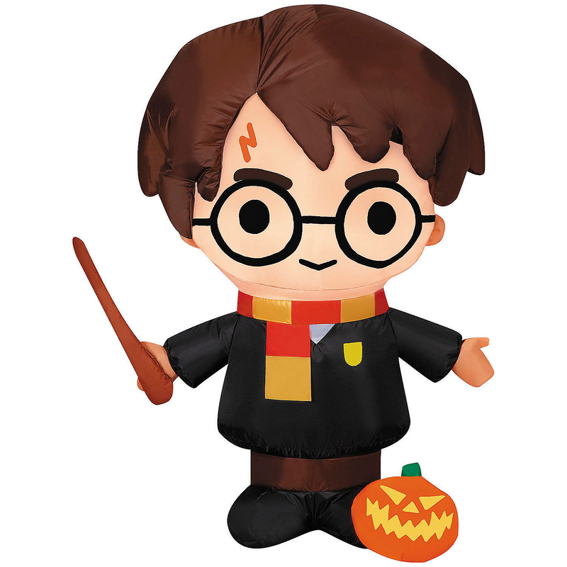 38" Airblown Inflatable Harry Potter Harry Potter with Jack-O'-Lantern Halloween Outdoor Yard Decoration
