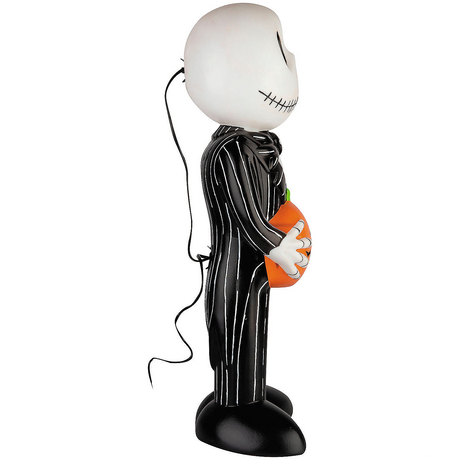 24" Light-Up The Nightmare Before Christmas Jack Skellington with Pumpkin Blow Mold Plastic Outdoor Decoration