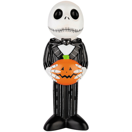 24" Light-Up The Nightmare Before Christmas Jack Skellington with Pumpkin Blow Mold Plastic Outdoor Decoration