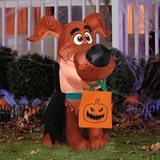 Airblown Inflatable Scoob Puppy Vampire Halloween Yard Decoration 4 inches