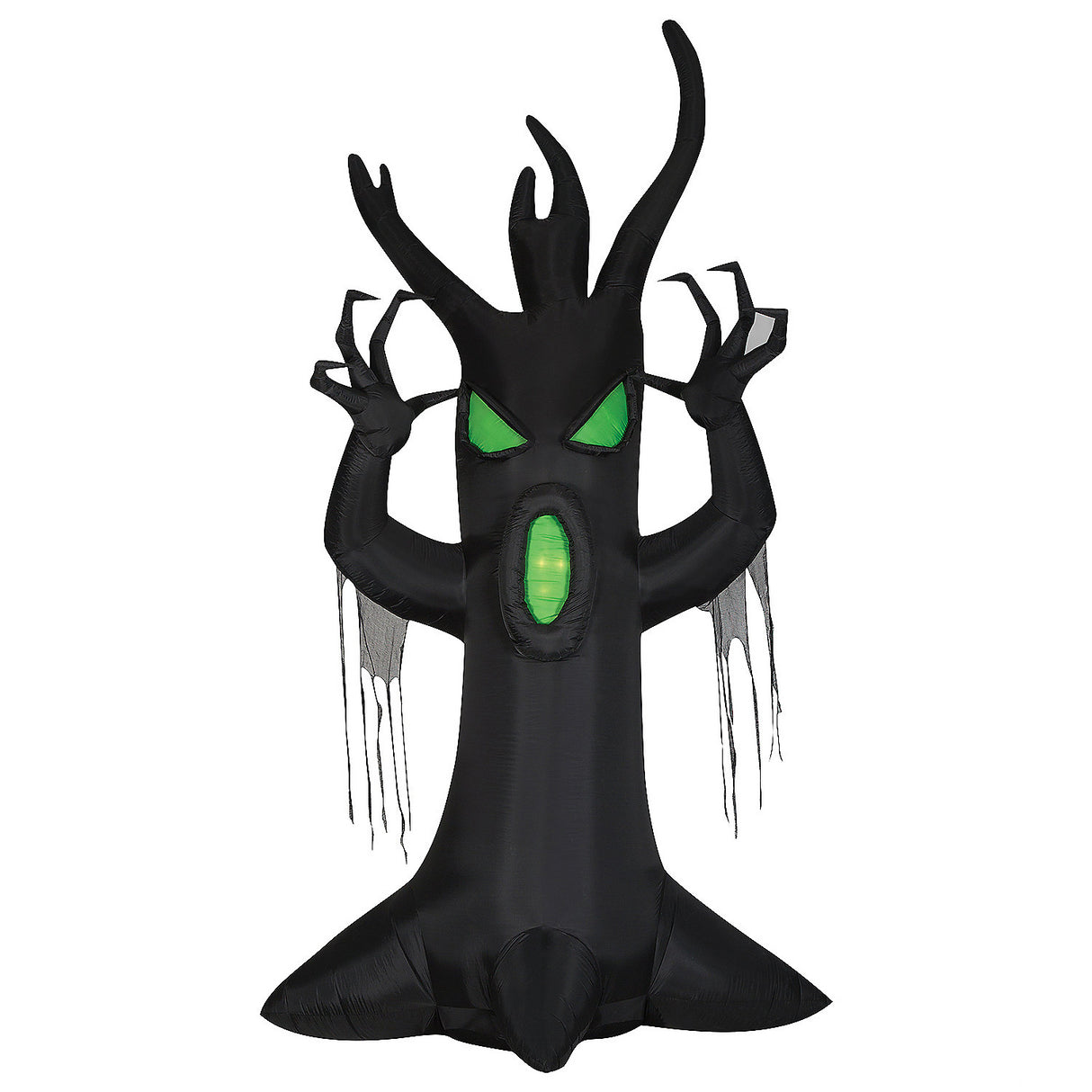 Giant Scary Inflatable Tree with LED Lights for Halloween Yard Display and Spooky Decor