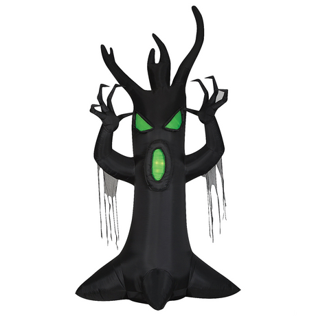 Airblown Inflatable Giant Scary Tree with LEDs Halloween Yard Decoration, 144"