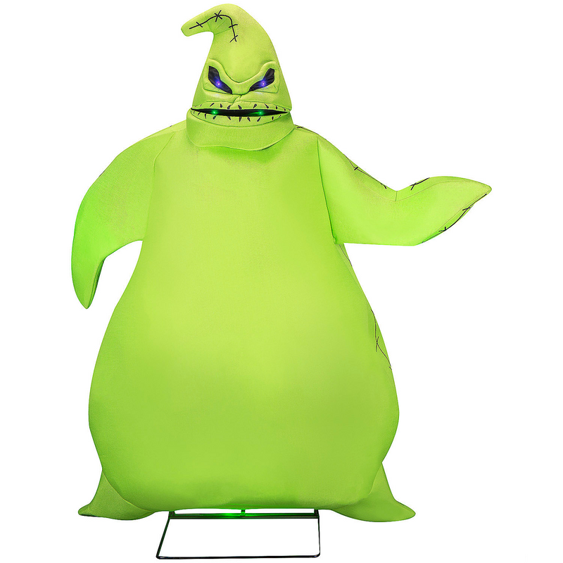 6 Ft. Nightmare Before Christmas Green Oogie Boogie Animated Halloween Prop