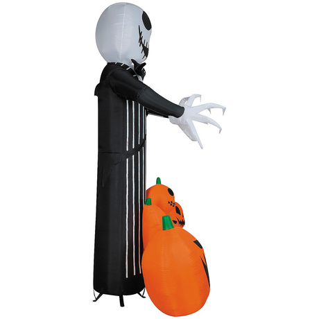 9 Ft. Airblown Inflatable Giant Animated Jack Skellington Halloween Yard Decoration