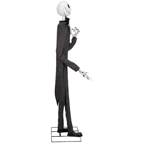 Deluxe Jack Skellington with Black & Purple Suit Animated Halloween Prop 78"