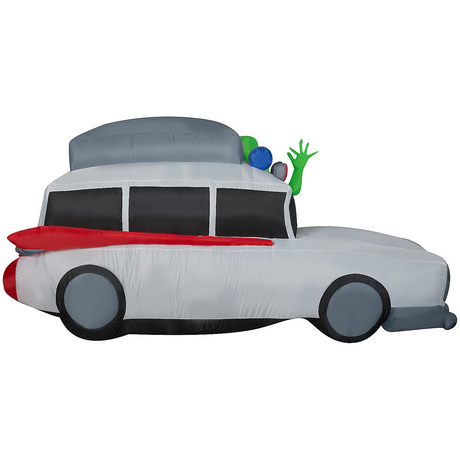 44" Airblown Inflatable Ghostbusters Ecto-1 with Slimer Halloween Yard Decoration