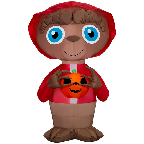 38" Airblown Inflatable E.T. The Extra-Terrestrial E.T. with Jack-O'-Lantern Halloween Outdoor Decoration