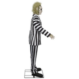 6 Ft. Animated Life-Size Beetlejuice Beetlejuice with 2 Outfits & Sound Halloween Decoration
