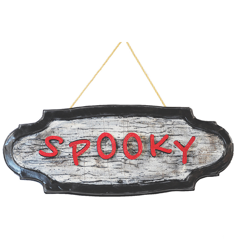 RADYAN Spooky Animated Sign - Light-Up Halloween Decoration with Creepy Sounds product image