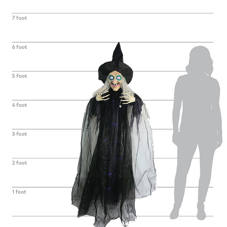 HANGING WITCH ANIMATED 72IN