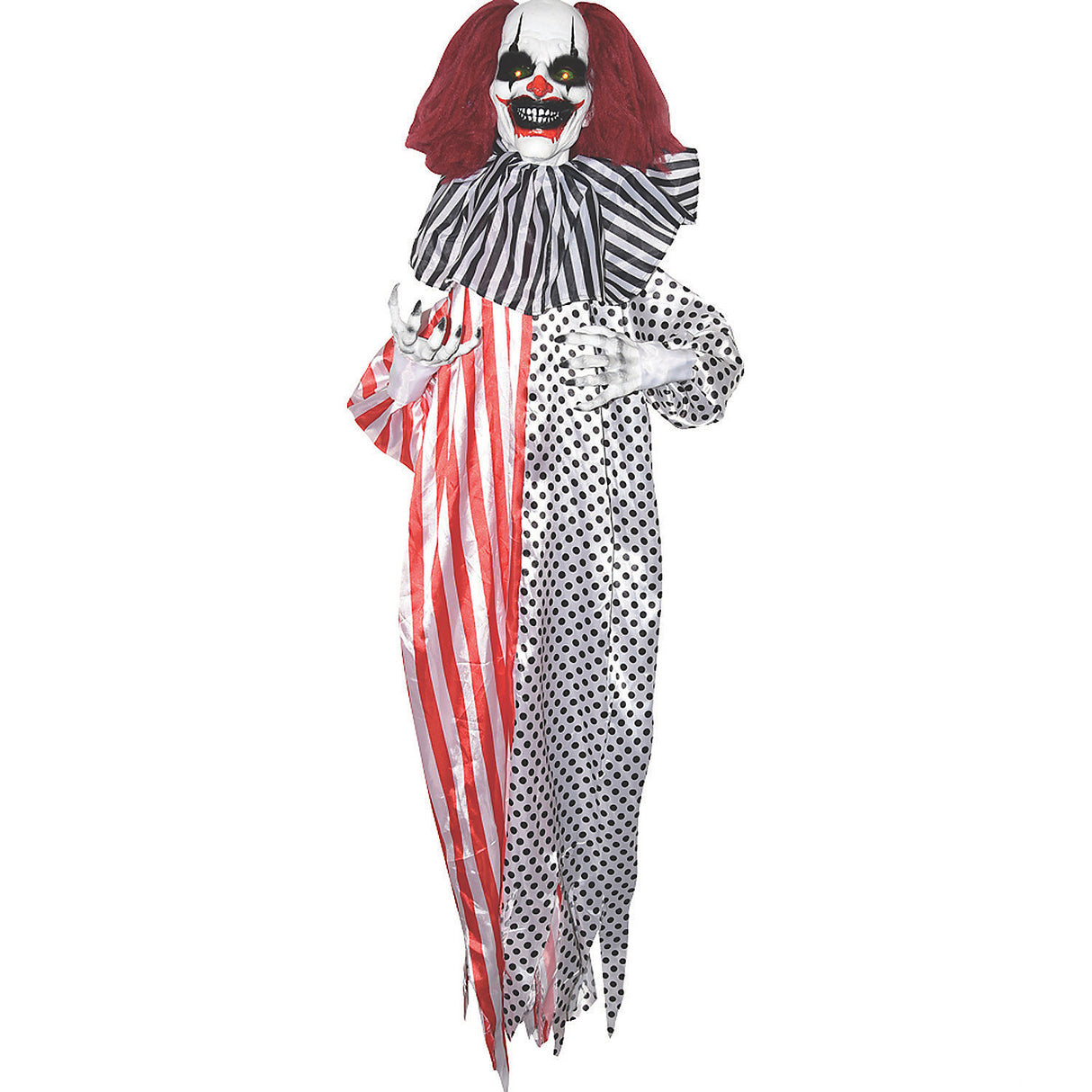 Creepy Shaking Clown Decoration for Halloween Haunted Houses Parties and Circus Themed Decor