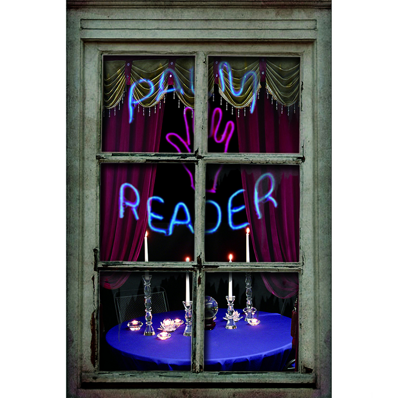 Vintage Palm Reader Tapestry for Halloween Decorations Parties and Spooky Home Decor