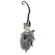 Hanging Broom Halloween Decoration 35.5"