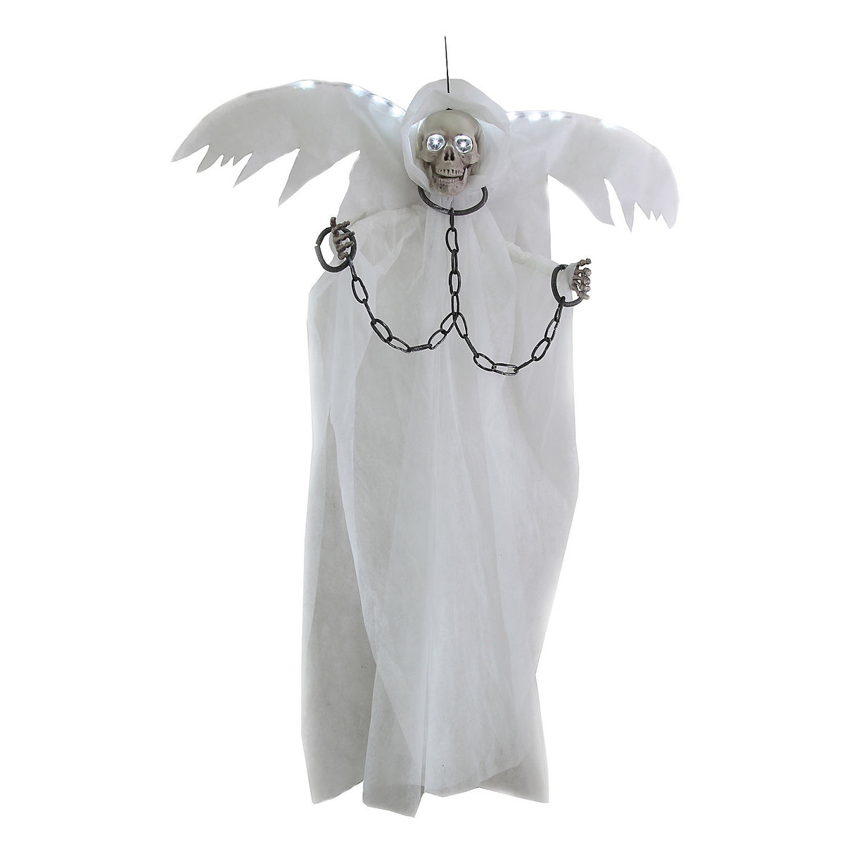 Spooky Winged Reaper In Chains for Halloween Decor Haunted Houses and Themed Parties