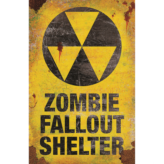 Zombie Fallout Shelter Sign