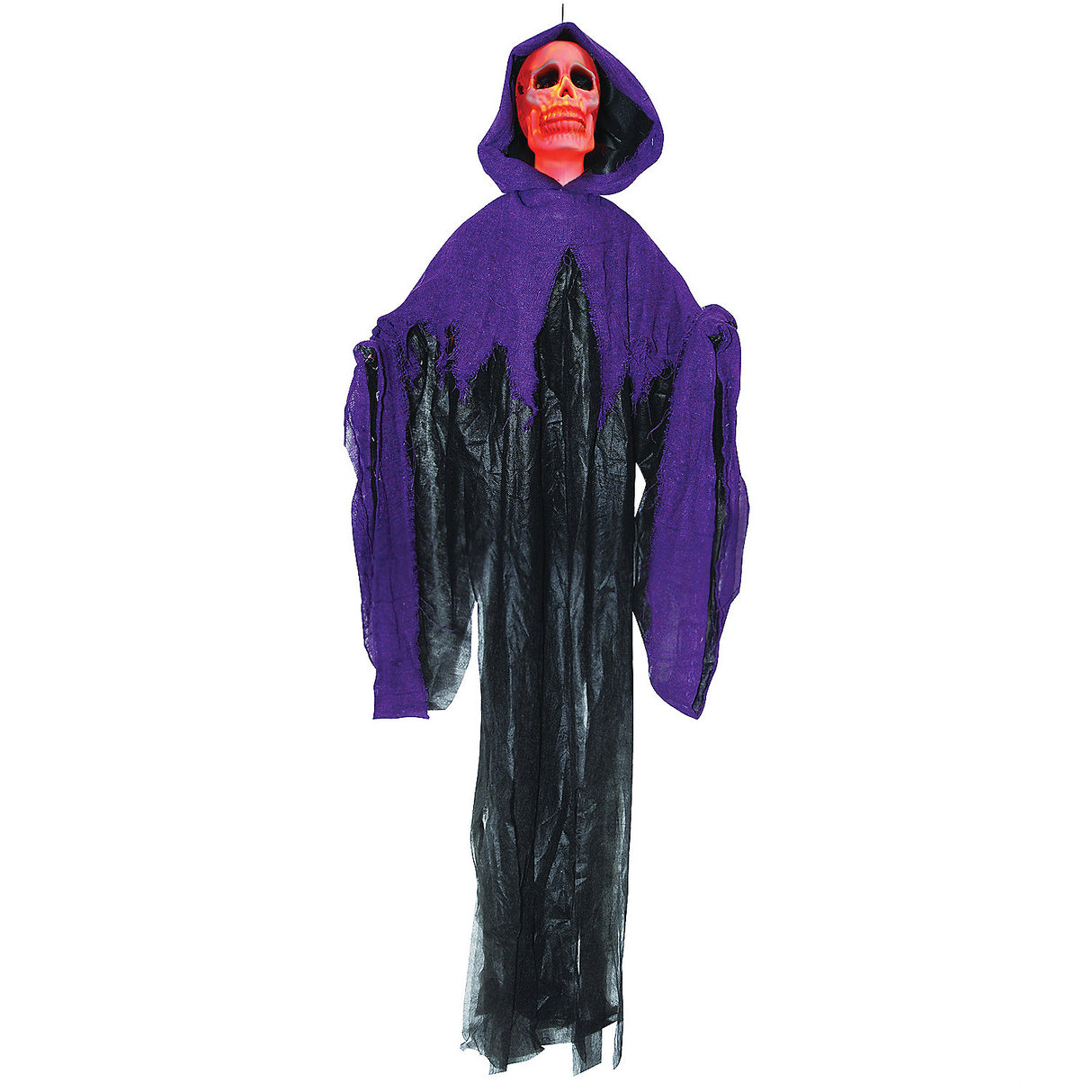 Spooky Fire and Ice Hanging Reaper for Halloween Parties and Haunted House Decorations