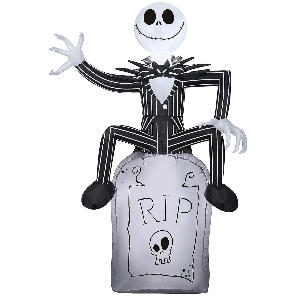 Inflatable Jack Skellington Decor for Halloween Party Yard Display and Indoor Decoration