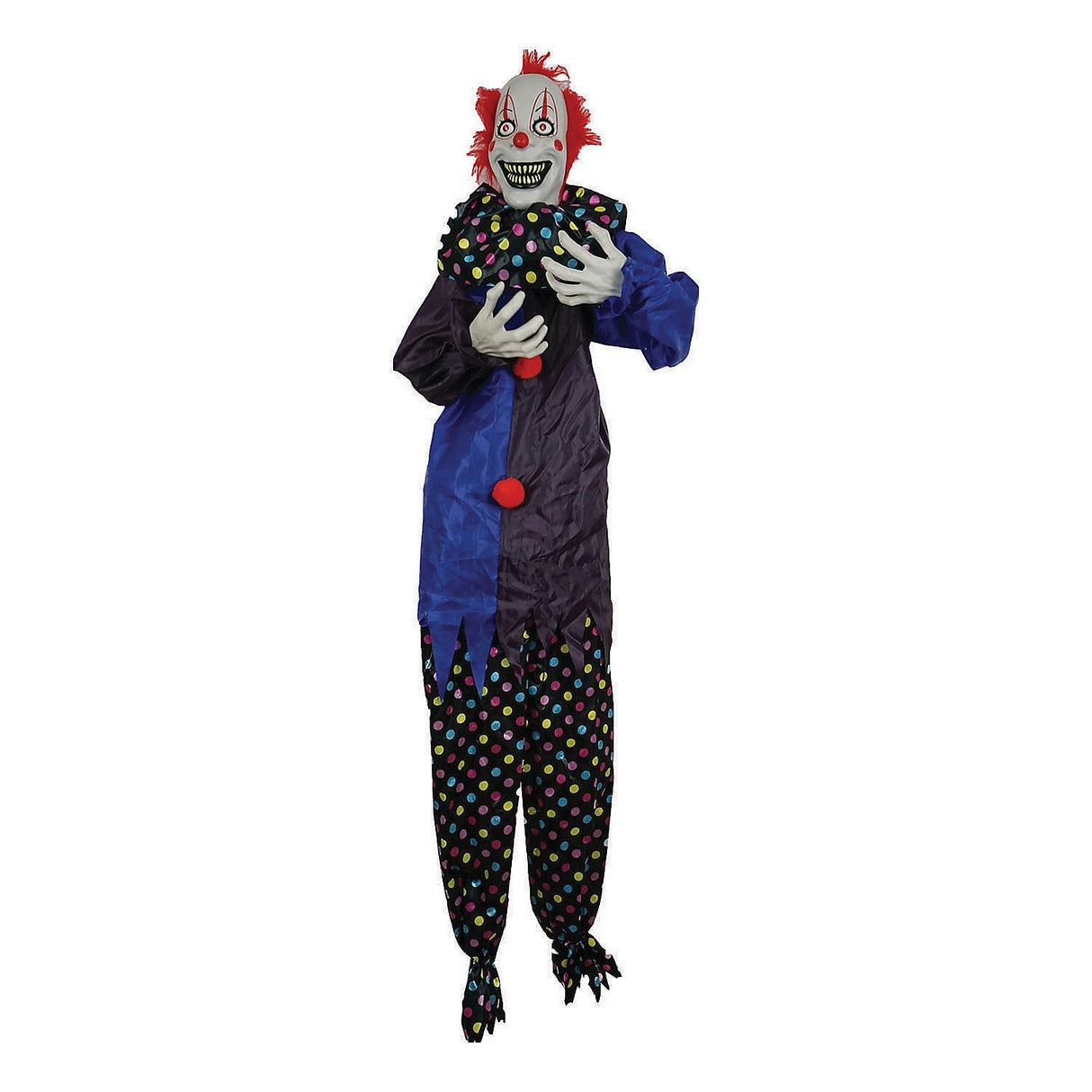 Scary Shaking Clown Decoration for Haunted Carnival Scenes and Halloween Events