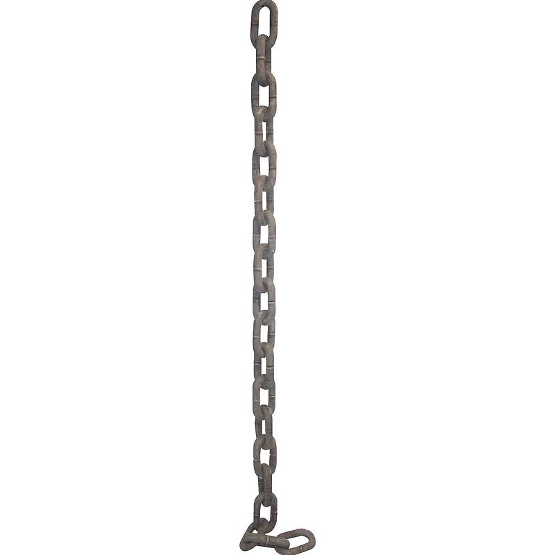 Realistic Rusty Iron Chain Plastic Prop for Halloween Themed Parties and Decoration