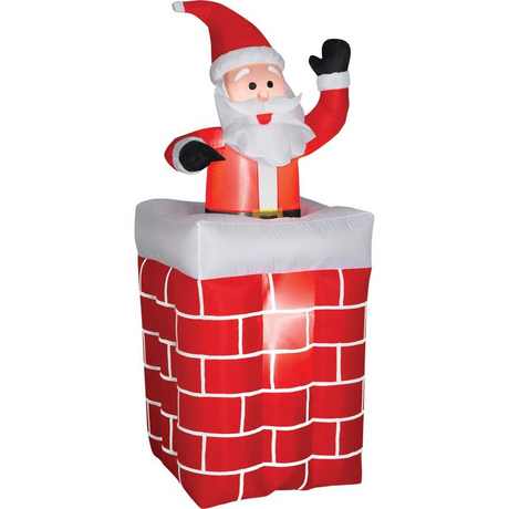 Airblown Santa Chimney Inflatable