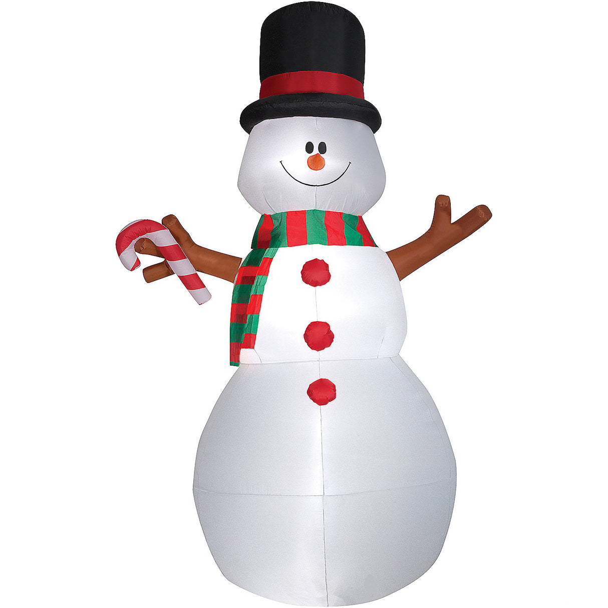 Giant Inflatable Swiveling Snowman for Christmas Outdoor Yard Decoration and Festive Celebrations