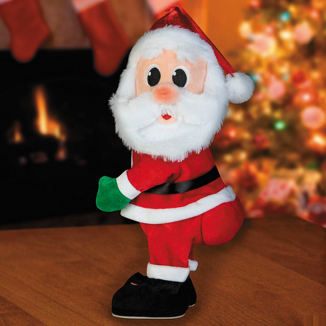 15" Animated Cheek to Cheek Twerking Santa Claus Christmas Tabletop Decoration