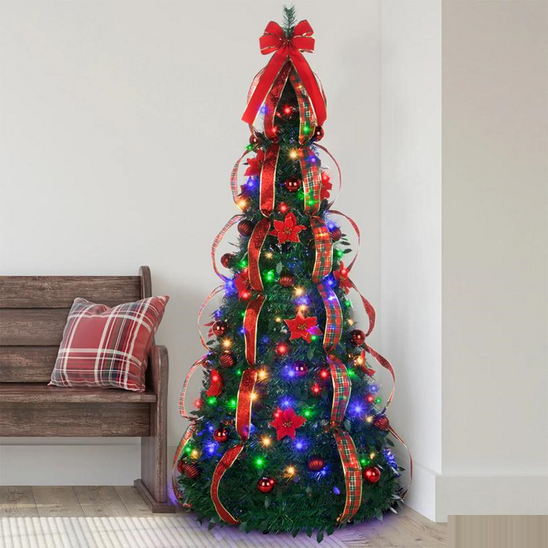 Christmas Tree SimpliciTree™ 6 Ft. with Multicolored Lights