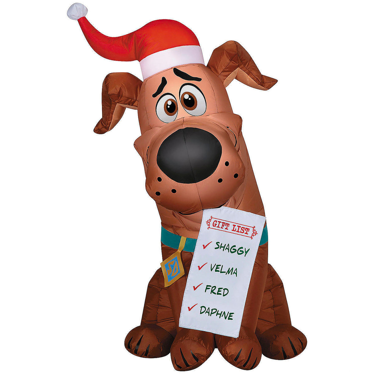 Inflatable Scooby-Doo Puppy Decoration for Outdoor Holiday Display and Christmas Yard Festivities