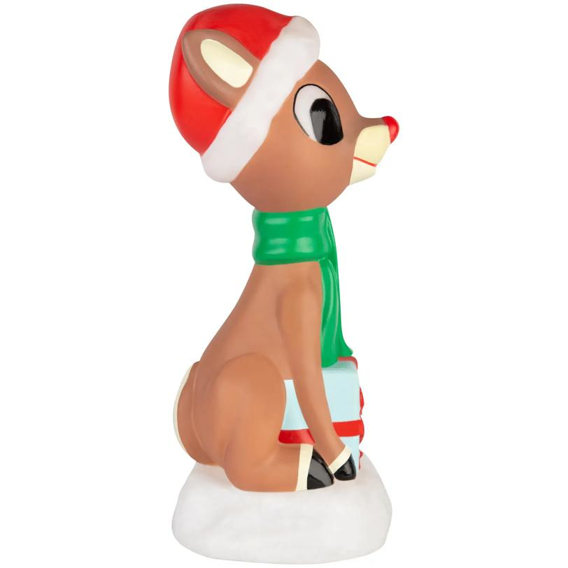 14" Light-Up Rudolph the Red-Nosed Reindeer Rudolph Blow Mold Lamp Christmas Tabletop Decoration